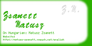 zsanett matusz business card